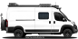 Preview: Wohnmobilaufkleber Berge und Meer | Set für beide Fahrzeugseiten