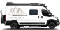 Preview: Wohnmobilaufkleber Drei Zinnen auf hellem Campervan