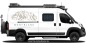 Preview: Wohnmobilaufkleber Mont Blanc auf hellem Campervan