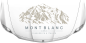 Preview: Wohnmobilaufkleber Mont Blanc auf heller Motorhaube