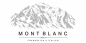 Preview: Wohnmobilaufkleber Mont Blanc