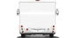 Preview: Wohnmobilaufkleber Skyline Mecklenburg-Vorpommern auf hellem Wohnmobil - Ansicht Farbauswahl