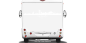Preview: Wohnmobilaufkleber Skyline Sachsen auf hellem Wohnmobil - Ansicht Farbauswahl