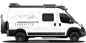 Preview: Wohnmobilaufkleber Zugspitze auf hellem Campervan