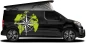Preview: Kompass und Weltkarte als bunter Aufkleber auf dunklem Campervan Preview: Kompass und Weltkarte als bunter Aufkleber auf dunklem Campervan