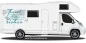 Preview: Aufkleber fürs Wohnmobil Spruch übers Reisen auf hellem Wohnmobil Preview: Aufkleber fürs Wohnmobil Spruch übers Reisen auf hellem Wohnmobil