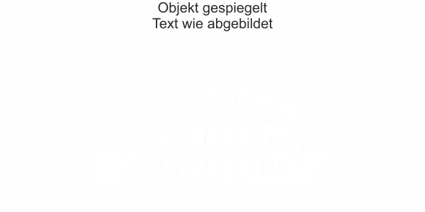 Wohnmobilaufkleber Rom - Ansicht Ausrichtung und Farbauswahl