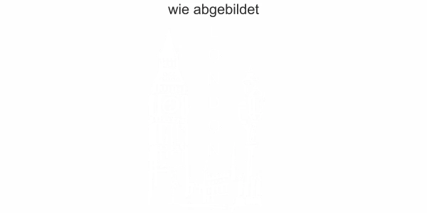 Wohnmobilaufkleber Big Ben LondonWohnmobilaufkleber Big Ben London - Ansicht Ausrichtung und Farbauswahl