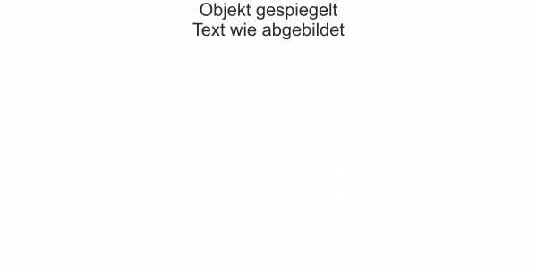 Wohnmobilaufkleber Big Ben London - Ansicht Ausrichtung und Farbauswahl