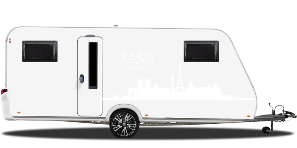 Preview: Wohnmobilfolie Skyline von Paris Preview: Wohnmobilfolie Skyline von Paris