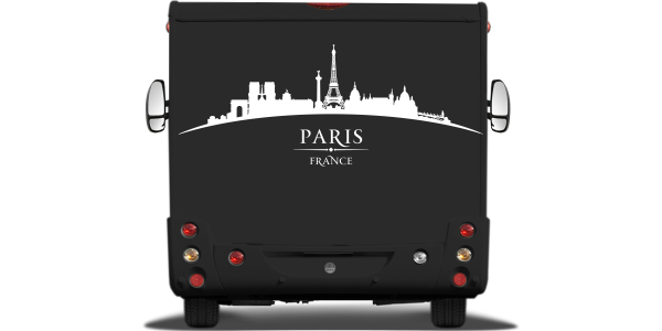 Preview: Wohnmobilfolie Skyline von Paris Preview: Wohnmobilfolie Skyline von Paris