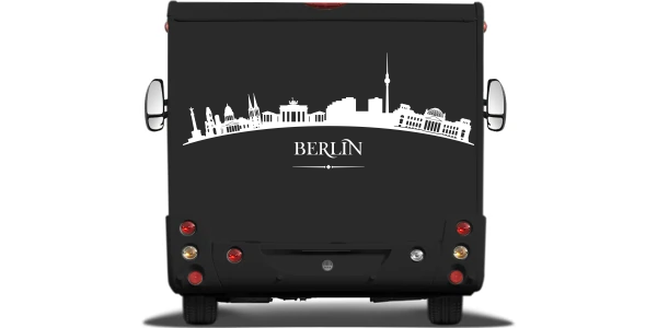 Wohnmobilaufkleber Skyline Berlin