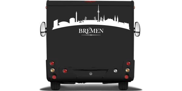 Wohnmobilfolie die Skyline von Bremen