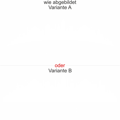 Preview: Motorhaubendekor Skyline Istanbul Preview: Istanbuler Skyline als Aufkleber für die Motorhaube - Ansicht Ausrichtung mit Farbauswahl und Variante