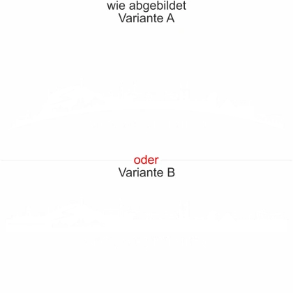 Heckscheibenaufkleber Skyline Baden-Württemberg - wie abgebildet - Ansicht Farbauswahl - Varianten A und B