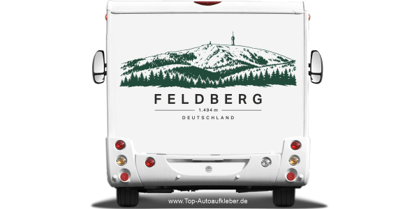 Wohnmobilaufkleber Feldberg