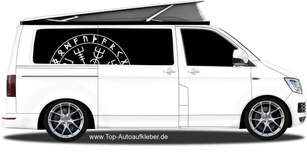Autoaufkleber Runenkreis des Nordens | Set für beide Fahrzeugseiten