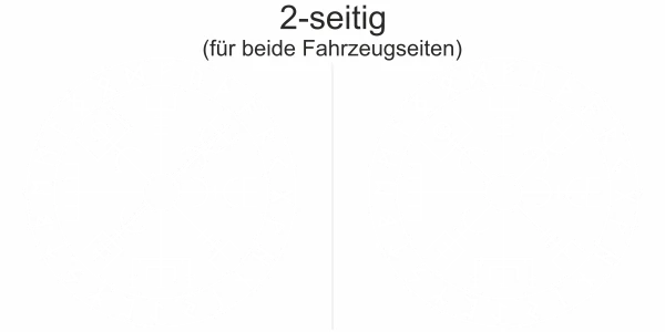 Autoaufkleber Runenkreis des Nordens | Set für beide Fahrzeugseiten