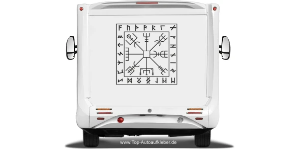 Camper Aufkleber Wegkompass der Wikinger