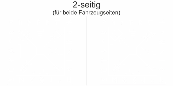 Autoaufkleber Wegkompass der Wikinger | Set für beide Fahrzeugseiten