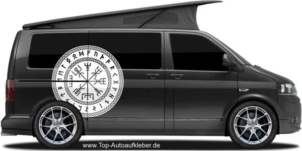 Autoaufkleber Wegzeichen Midgards | Set für beide Fahrzeugseiten