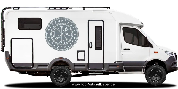 Autoaufkleber Wegzeichen Midgards | Set für beide Fahrzeugseiten