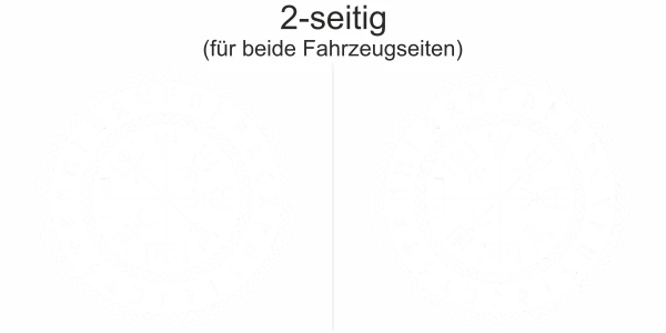 Autoaufkleber Wegzeichen Midgards | Set für beide Fahrzeugseiten