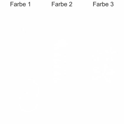 Preview: Heckscheibenaufkleber Buntes Rankenornament - Ansicht Farbauswahl