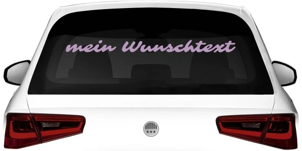 Heckscheibenaufkleber Wunschtext | 8