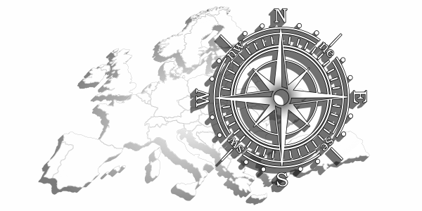 Preview: Europa Wohnmobilaufkleber mit Kompass Preview: Europa Wohnmobilaufkleber mit Kompass