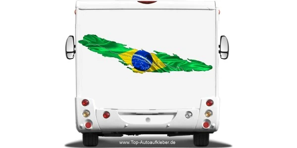 Brasilien Fahne Wohnmobil Aufkleber