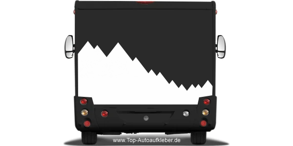 Camper Sticker Geometrische Bergkette