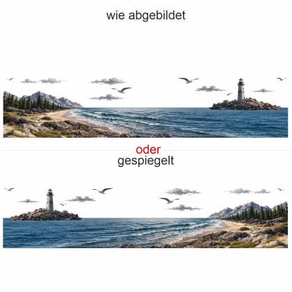 Preview: Heckaufkleber Berge und Meer