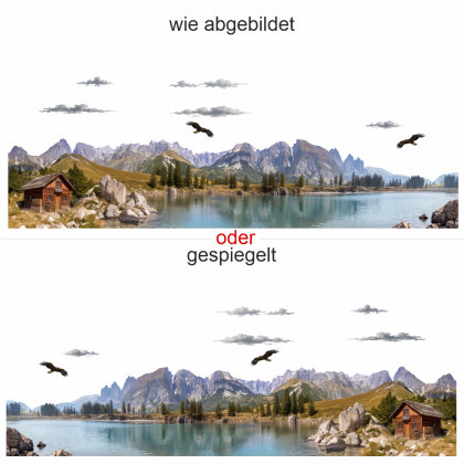 Preview: Heckaufkleber Bergsee