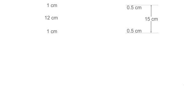 Preview: Autoaufkleber Racingstreifen 15 cm | Set für beide Fahrzeugseiten