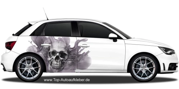 Autoaufkleber mit Figuren und Totenschädel im Onlineshop