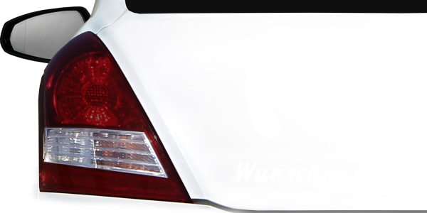 Preview: Namensaufkleber Auto Fußabdrücke Preview: Namensaufkleber Auto Fußabdrücke