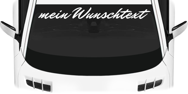 Preview: Heckscheibenaufkleber Wunschtext | 7