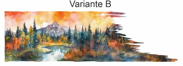 Preview: Sonnenuntergang im Gebirge | Set für beide Fahrzeugseiten (in 8 Varianten erhältlich)