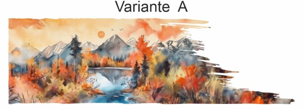 Preview: Sonnenuntergang im Gebirge | Set für beide Fahrzeugseiten (in 8 Varianten erhältlich)