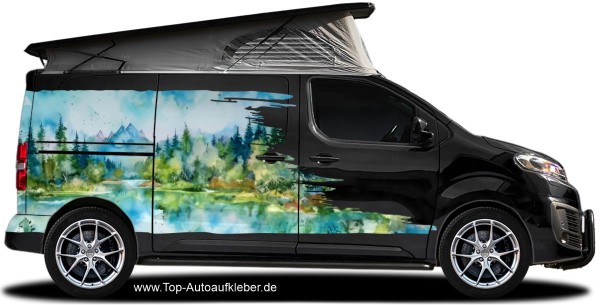 Preview: Aquarellaufkleber Alpenpanorama | Set für beide Fahrzeugseiten (in 3 Varianten erhältlich) Preview: Aquarellaufkleber Alpenpanorama | Set für beide Fahrzeugseiten (in 3 Varianten erhältlich)