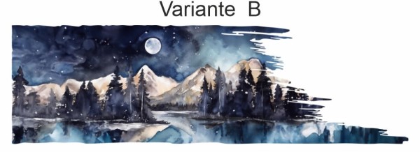 Preview: Aquarellaufkleber Berge bei Nacht | Set für beide Fahrzeugseiten (in 3 Varianten erhältlich) Preview: Aquarellaufkleber Berge bei Nacht | Set für beide Fahrzeugseiten (in 3 Varianten erhältlich)