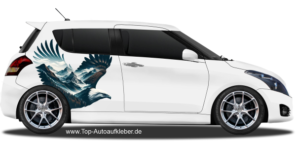 Preview: Aufkleber Alpendesign Adler | Set für beide Fahrzeugseiten Preview: Aufkleber Alpendesign Adler | Set für beide Fahrzeugseiten