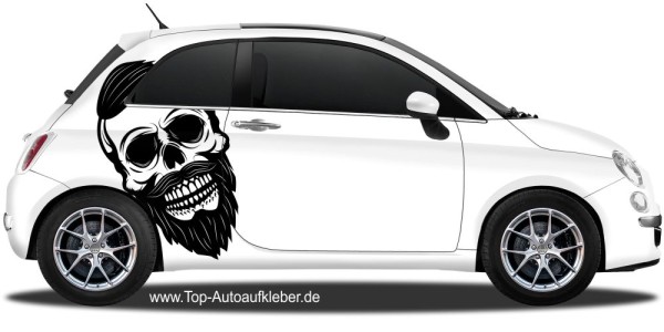 Autoaufkleber Totenkopf mit Knochen - TenStickers