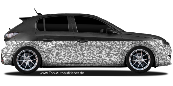 Preview: Aufkleber Camouflage | Set für beide Fahrzeugseiten