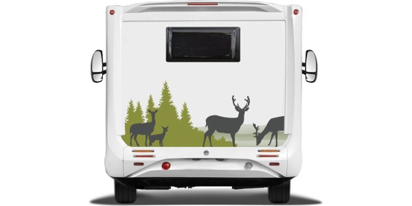 Preview: Wohnmobilaufkleber Wildwechsel Preview: Wohnmobilaufkleber Wildwechsel