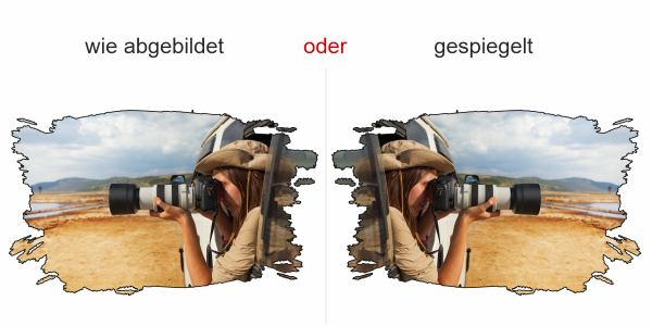 Aufkleber Eigenes Foto Fleck - Ansicht Ausrichtung