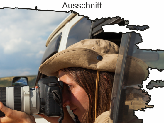 Aufkleber Eigenes Foto Fleck - Ansicht Ausschnitt
