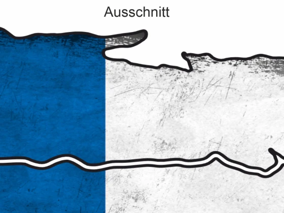 Aufkleber Fahne Frankreich - Ansicht Ausschnitt