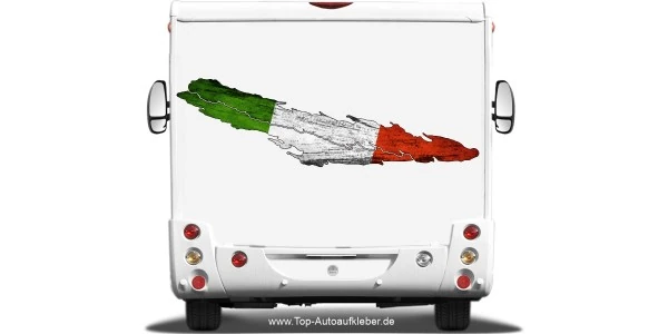 Italien Fahne Wohnmobil Aufkleber